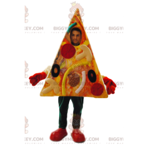 Kostým maskota BIGGYMONKEY™ pro gurmánskou pizzu s pepřem a