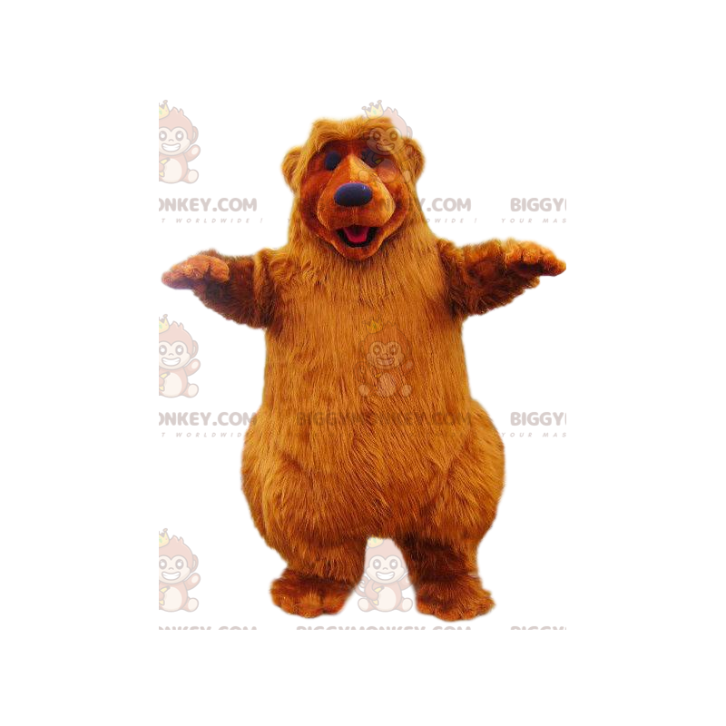BIGGYMONKEY™ mascot costume of red bear with beautiful fur. –