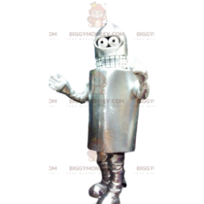 Alien grå robot BIGGYMONKEY™ maskot kostume. robot kostume -