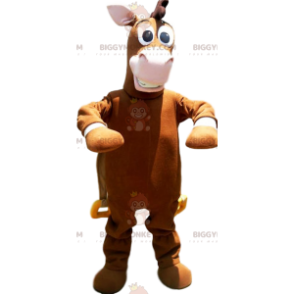 BIGGYMONKEY™ Brown Donkey Mascot Costume With Nice Mane –