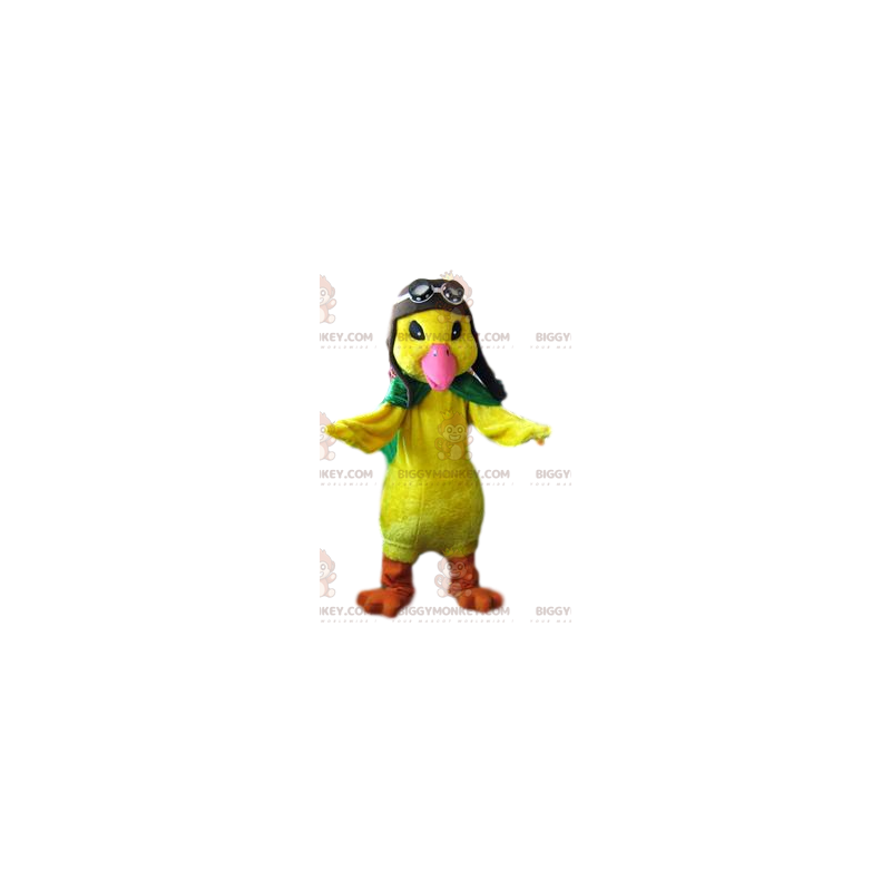 Traje de mascote Big Yellow Chick BIGGYMONKEY™ com roupa de