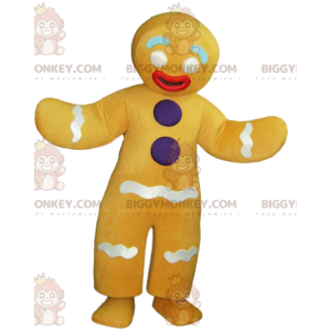 Disfraz de mascota BIGGYMONKEY™ de hombre de pan de jengibre