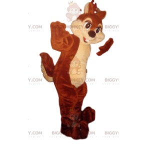 BIGGYMONKEY™ mascot costume of Tic, the squirrel in Tic & Tac –