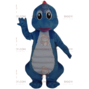 Blauw dinosaurus BIGGYMONKEY™ mascottekostuum. Blauw