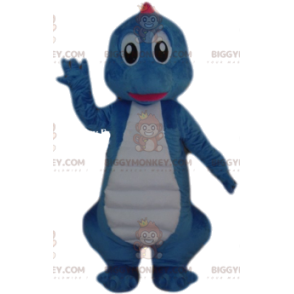 Στολή μασκότ Blue Dinosaur BIGGYMONKEY™. Στολή μπλε δεινοσαύρου