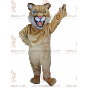 Lioness Tigress Brown Tiger BIGGYMONKEY™ Maskotdräkt -