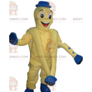 Traje de mascote de polvo de bolinhas azuis BIGGYMONKEY™.