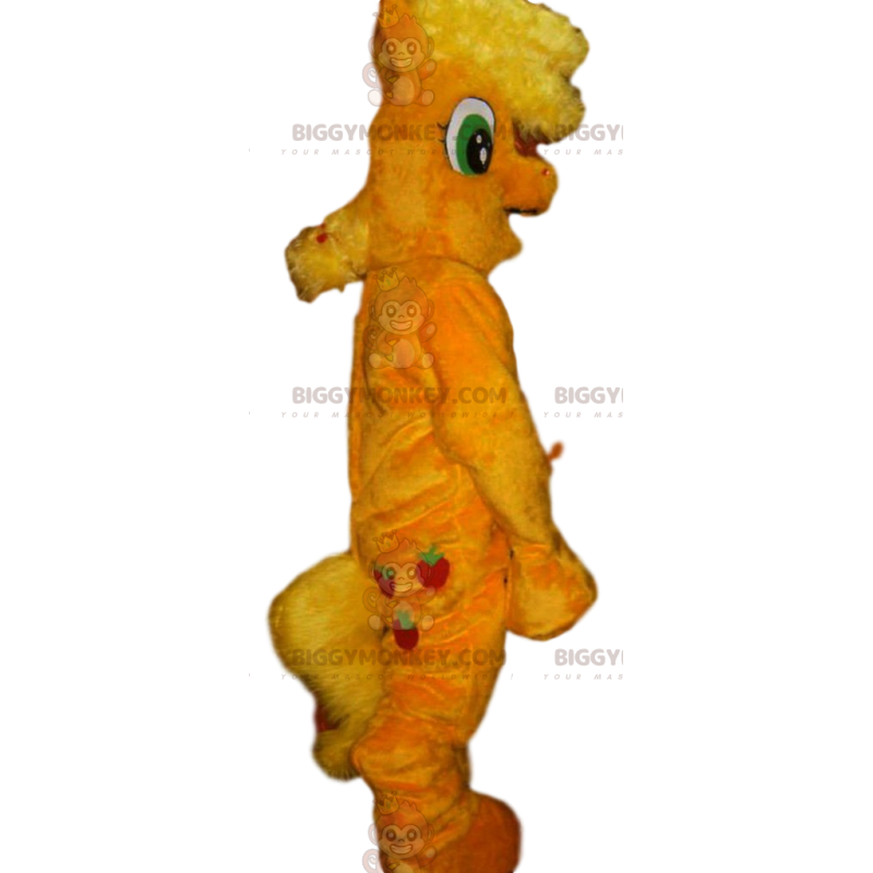 Disfraz de mascota BIGGYMONKEY™ de poni amarillo con melena