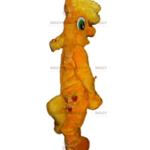 Disfraz de mascota BIGGYMONKEY™ de poni amarillo con melena