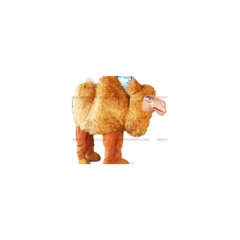 Röd kamel BIGGYMONKEY™ maskotdräkt. kamel kostym - BiggyMonkey