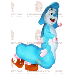 ¡Disfraz de mascota BIGGYMONKEY™ de oruga azul de Alicia en el