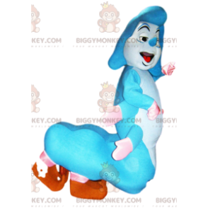 Alice in Wonderland blauwe rups BIGGYMONKEY™ mascottekostuum! -