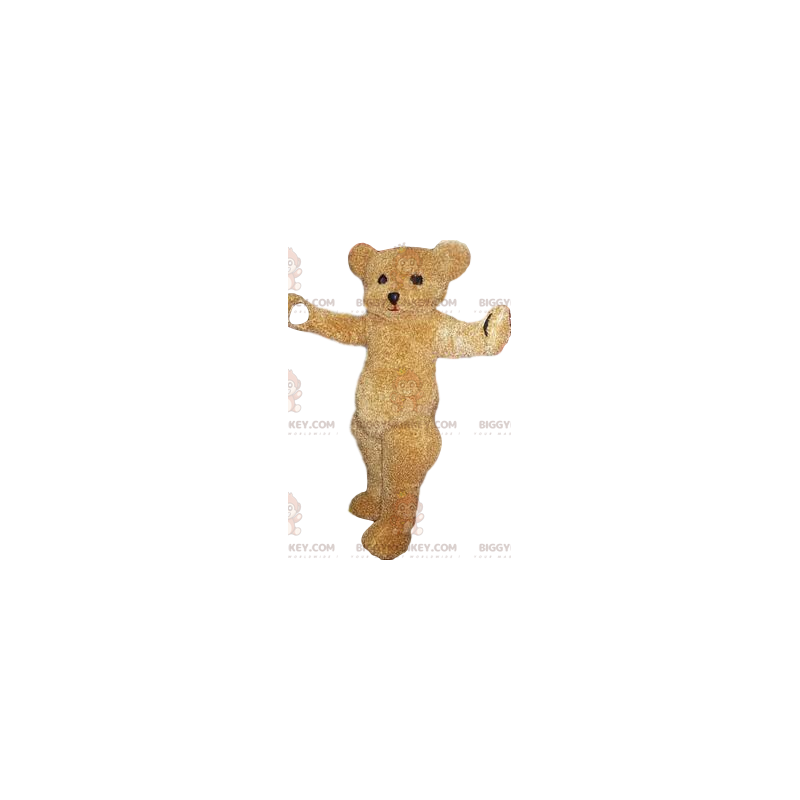 Costume de mascotte BIGGYMONKEY™ d'ours beige. Costume d'ours