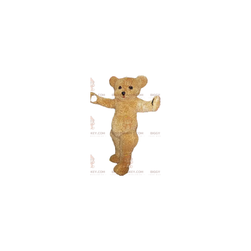 Kostým maskota Tan Bear BIGGYMONKEY™. Béžový kostým medvěda –