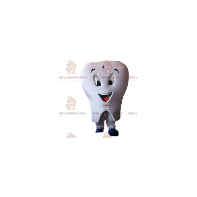 Traje de mascote White Tooth BIGGYMONKEY™ com escova de dentes