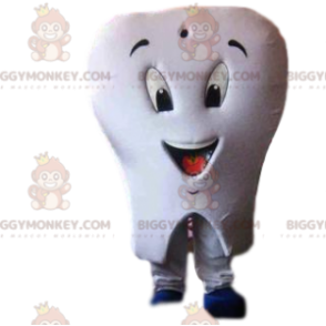 Kostým maskota White Tooth BIGGYMONKEY™ se zubním kartáčkem –