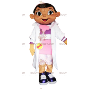 BIGGYMONKEY™ Costume da mascotte per bambina da infermiera -