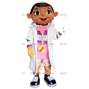 Costume de mascotte BIGGYMONKEY™ de petite fille en tenue