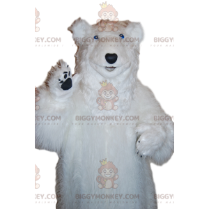 Costume de mascotte BIGGYMONKEY™ d'ours polaire majestueux.
