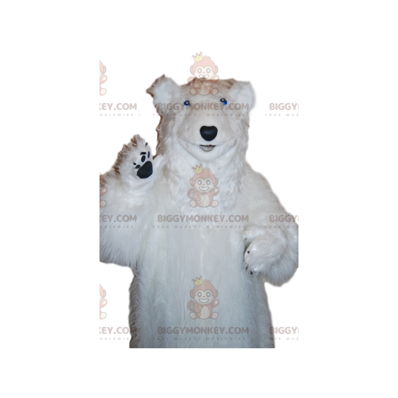 BIGGYMONKEY™ Majestic Polar Bear Mascot Costume. White bear