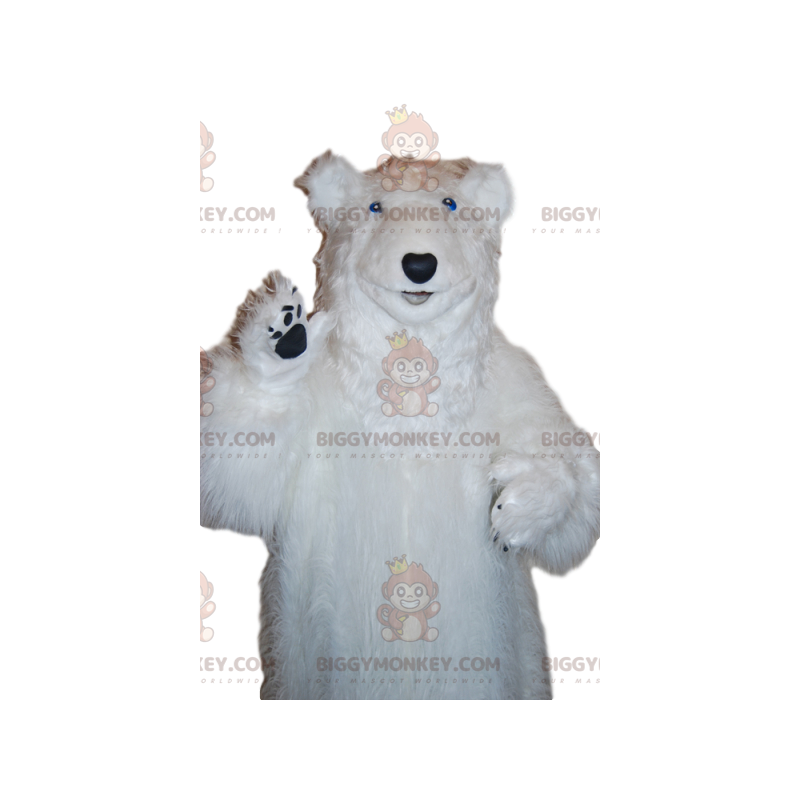 Traje de mascote de urso polar majestoso BIGGYMONKEY™. fantasia