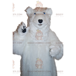 Costume de mascotte BIGGYMONKEY™ d'ours polaire majestueux.