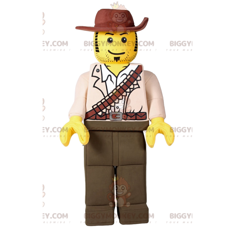 Costume de mascotte BIGGYMONKEY™ de playmobil en tenue de