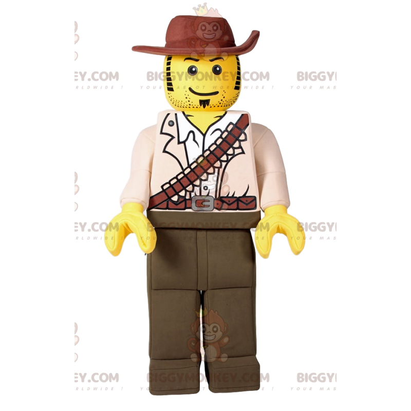Kostým maskota Playmobil BIGGYMONKEY™ v kovbojském oblečení –