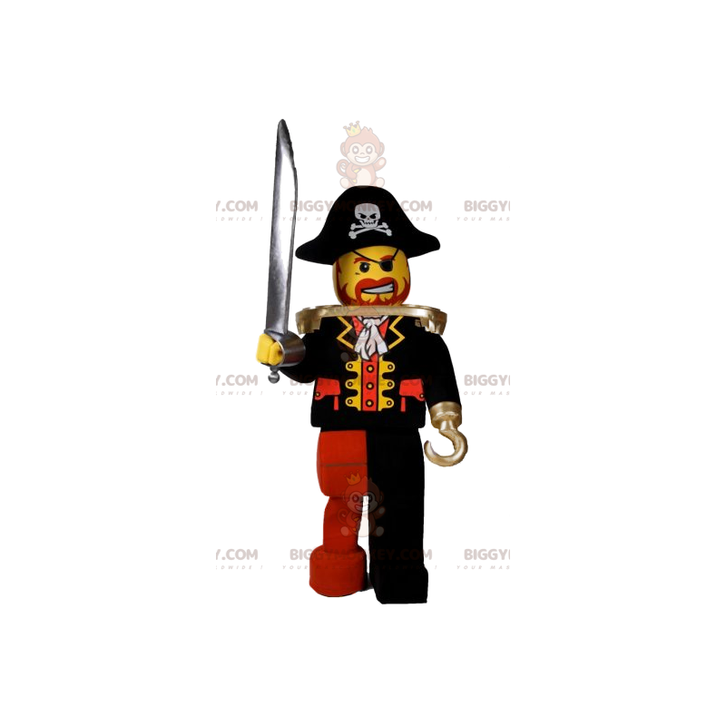 BIGGYMONKEY™ Maskottchenkostüm eines Playmobil-Piraten mit