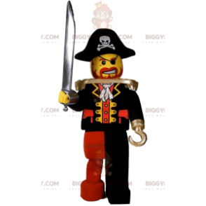BIGGYMONKEY™ costume mascotte da pirata playmobil con un bel
