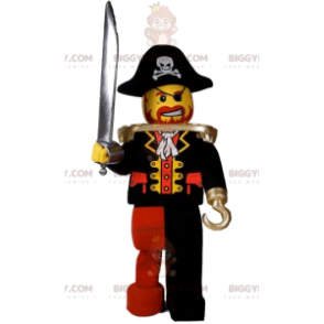 Japanese fighter playmobil BIGGYMONKEY™ mascot costume in red