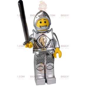 BIGGYMONKEY™ costume della mascotte del cavaliere playmobil.