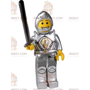 BIGGYMONKEY™ playmobil ridder maskot kostume. ridder kostume -