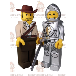 BIGGYMONKEY™ playmobil knight mascot costume. knight costume –