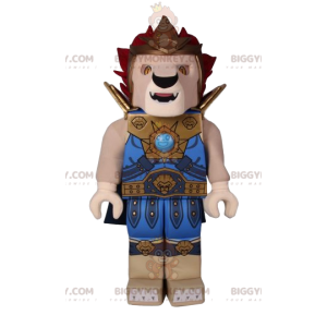 Costume de mascotte BIGGYMONKEY™ playmobil de lion en tenue