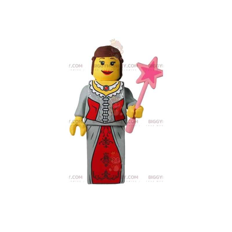 Fato de mascote da princesa BIGGYMONKEY™ playmobil. fantasia de