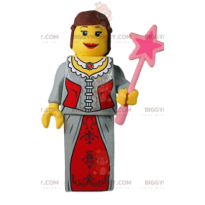 Fato de mascote da princesa BIGGYMONKEY™ playmobil. fantasia de