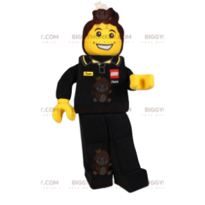 BIGGYMONKEY™ Playmobil Storekeeper Mascot Costume In Black