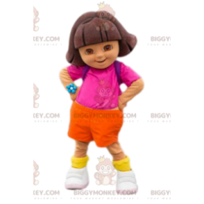 Costume da mascotte Dora l'Esploratrice BIGGYMONKEY™. Costume