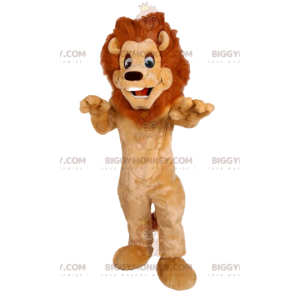 Costume de mascotte BIGGYMONKEY™ de lion avec une belle