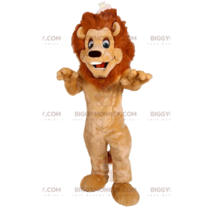 Lion BIGGYMONKEY™ mascottekostuum met mooie manen.