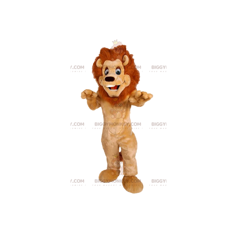 Costume de mascotte BIGGYMONKEY™ de lion avec une belle