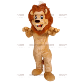 Costume de mascotte BIGGYMONKEY™ de lion avec une belle