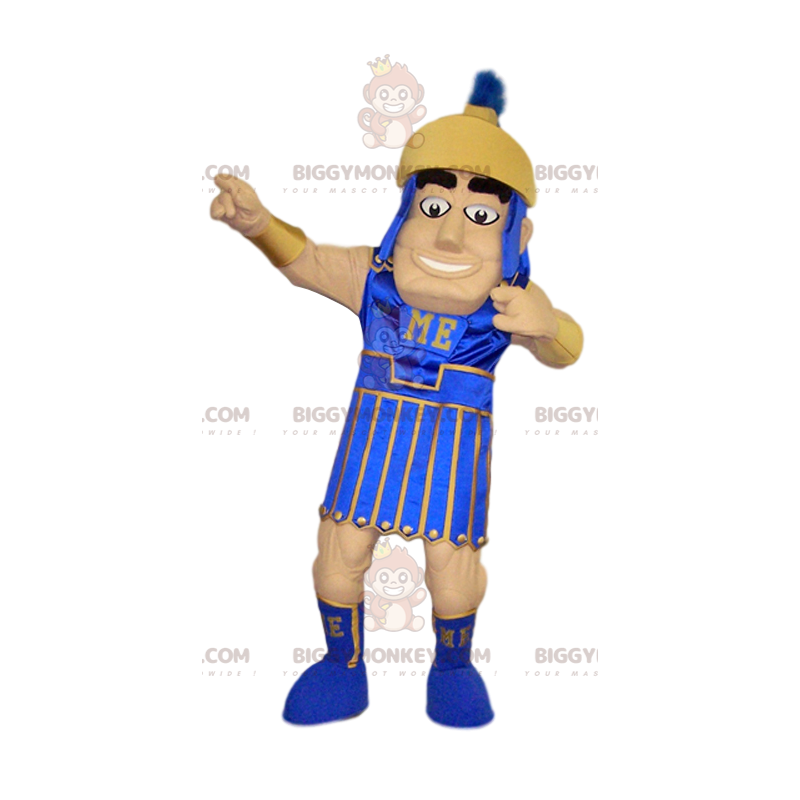 Traje de mascote de guerreiro romano BIGGYMONKEY™. Traje de