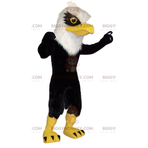 Costume da mascotte Black Golden Eagle BIGGYMONKEY™. Costume da