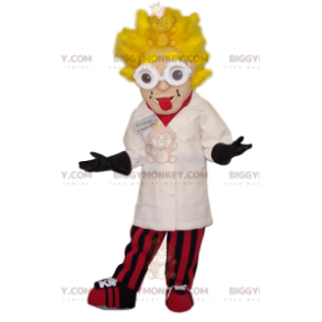 BIGGYMONKEY™ mascot costume of Dr. Emmett Brown, character from