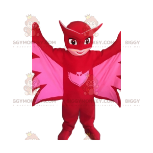 BIGGYMONKEY™ Little Heroine Pink Bat-mascottekostuum -