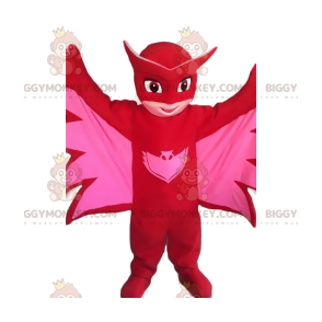 BIGGYMONKEY™ Little Heroine Pink Bat-mascottekostuum -