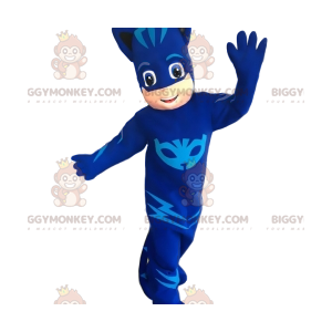 Fantasia de mascote BIGGYMONKEY™ Filhote de Leão Azul Pequeno