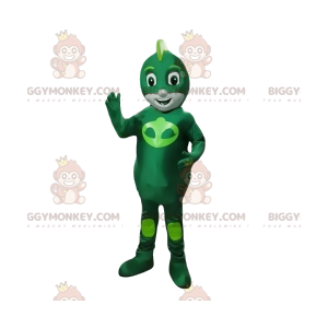 Groene Alien Little Hero BIGGYMONKEY™ mascottekostuum -